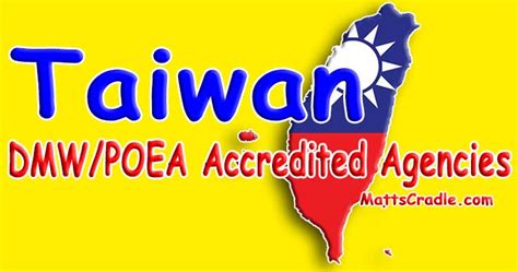 poea agency for taiwan|POEA .